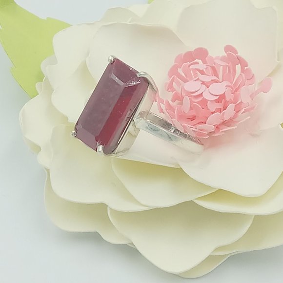 Vintage Sterling Silver Niassa Ruby - Picture 4 of 12